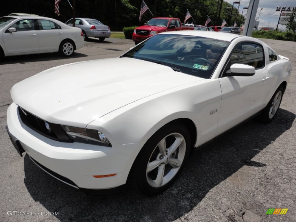 2011 Mustang GT Premium Coupe - Performance White / Saddle photo #2