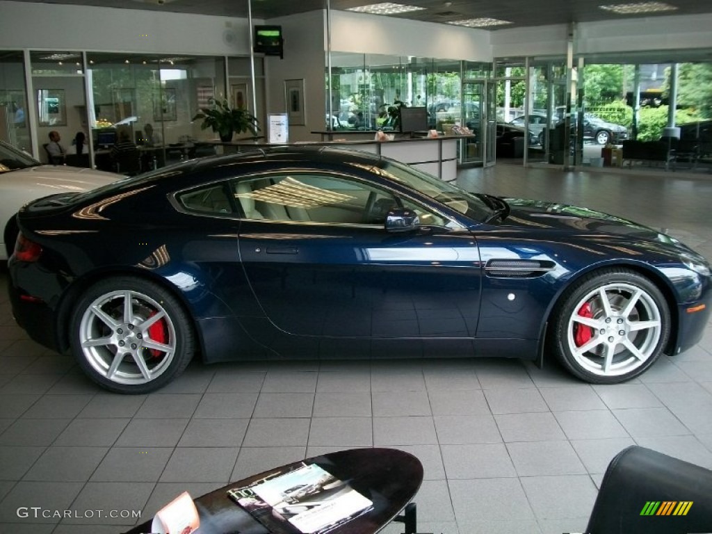 2008 V8 Vantage Coupe - Midnight Blue / Sahara Tan photo #4