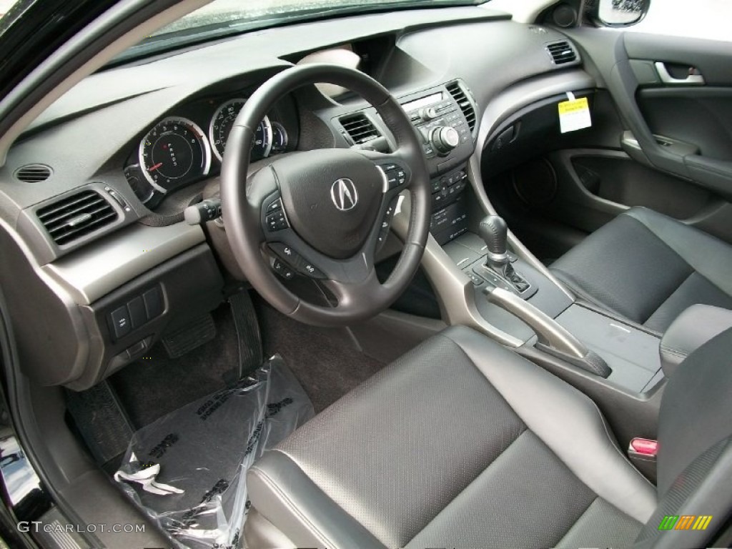 2010 TSX V6 Sedan - Crystal Black Pearl / Ebony photo #8