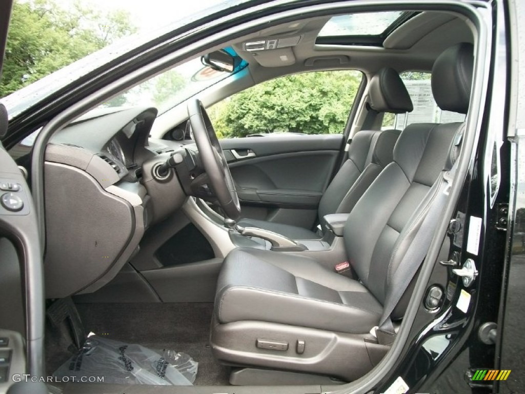 2010 TSX V6 Sedan - Crystal Black Pearl / Ebony photo #9