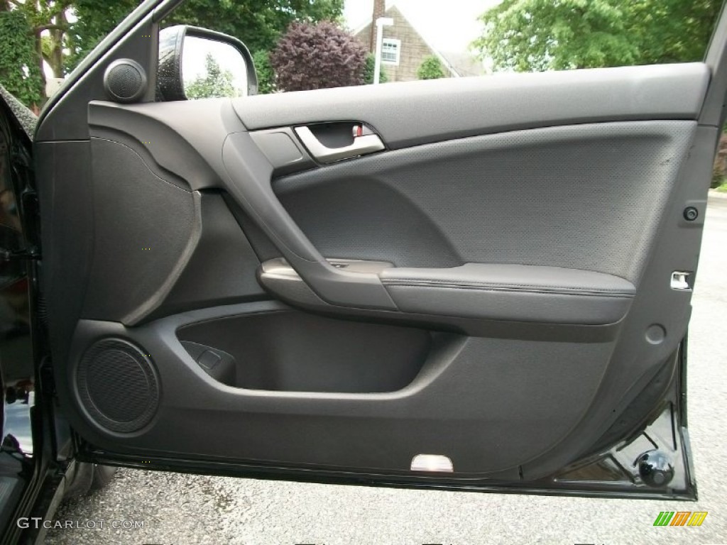 2010 Acura TSX V6 Sedan Ebony Door Panel Photo #50544436