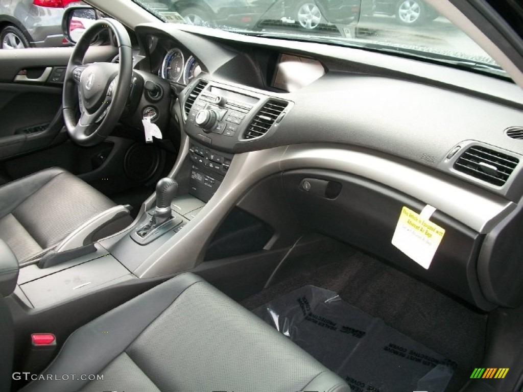 2010 Acura TSX V6 Sedan Ebony Dashboard Photo #50544448