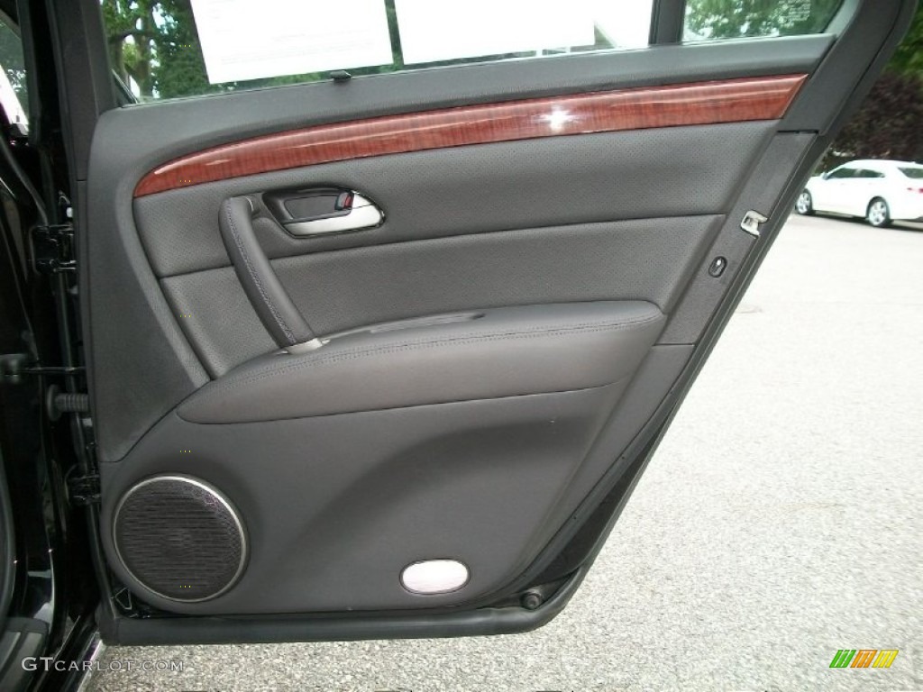 2010 Acura RL Technology Ebony Door Panel Photo #50544892