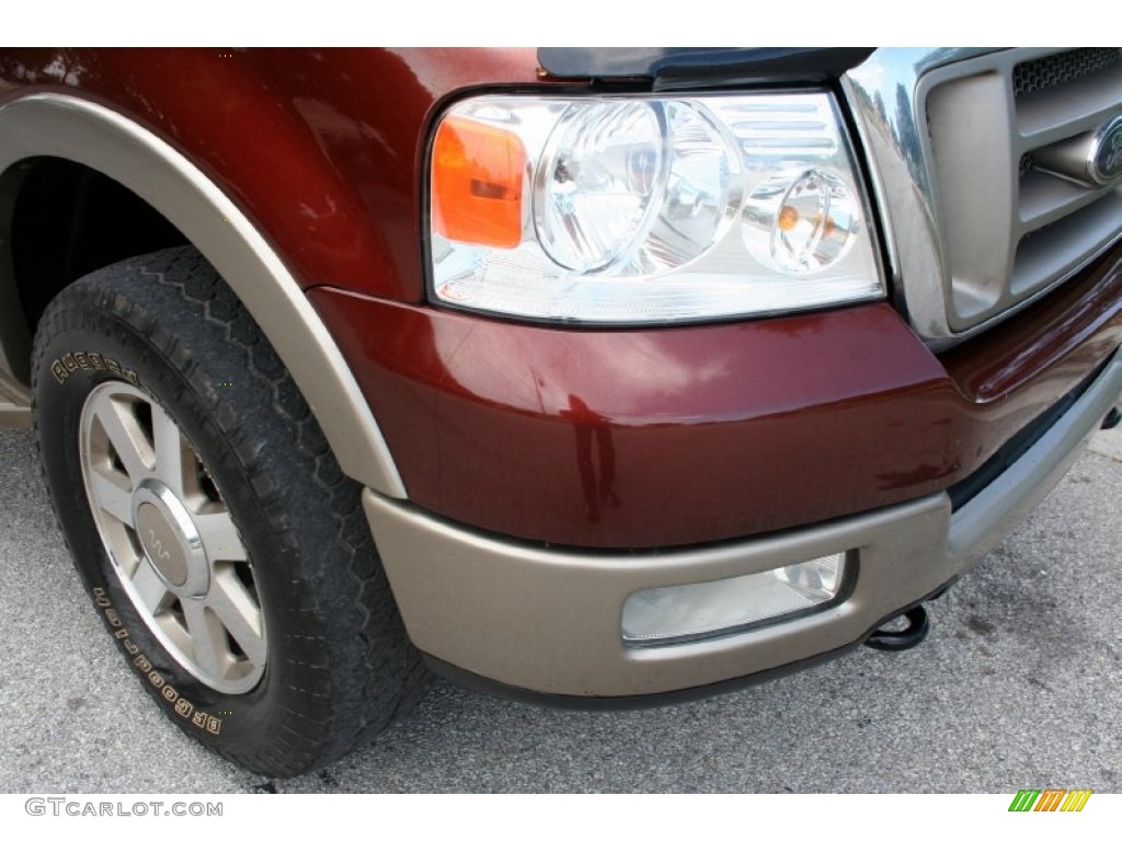 2005 F150 Lariat SuperCrew 4x4 - Dark Copper Metallic / Castano Brown Leather photo #17