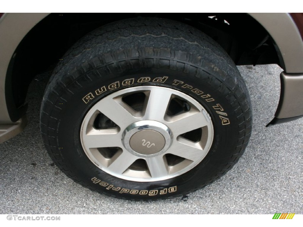 2005 F150 Lariat SuperCrew 4x4 - Dark Copper Metallic / Castano Brown Leather photo #26