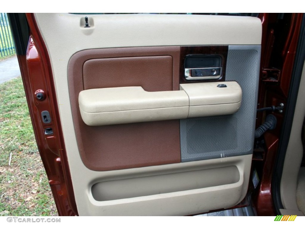 2005 F150 Lariat SuperCrew 4x4 - Dark Copper Metallic / Castano Brown Leather photo #31