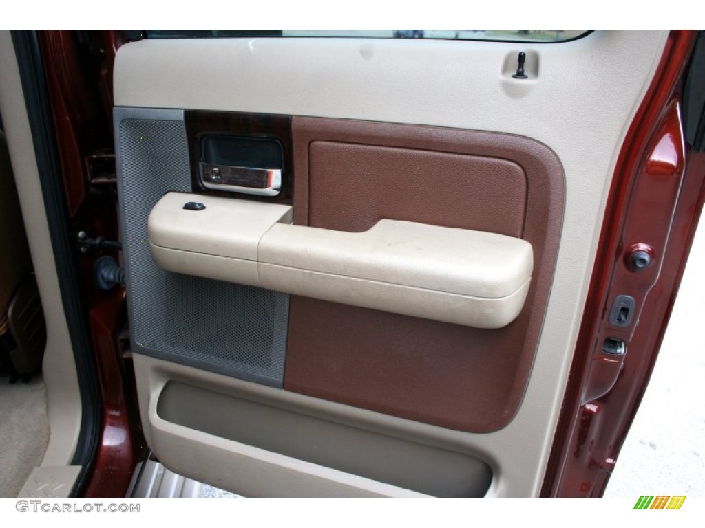 2005 F150 Lariat SuperCrew 4x4 - Dark Copper Metallic / Castano Brown Leather photo #32