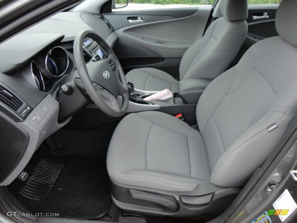 Gray Interior 2011 Hyundai Sonata GLS Photo #50546185