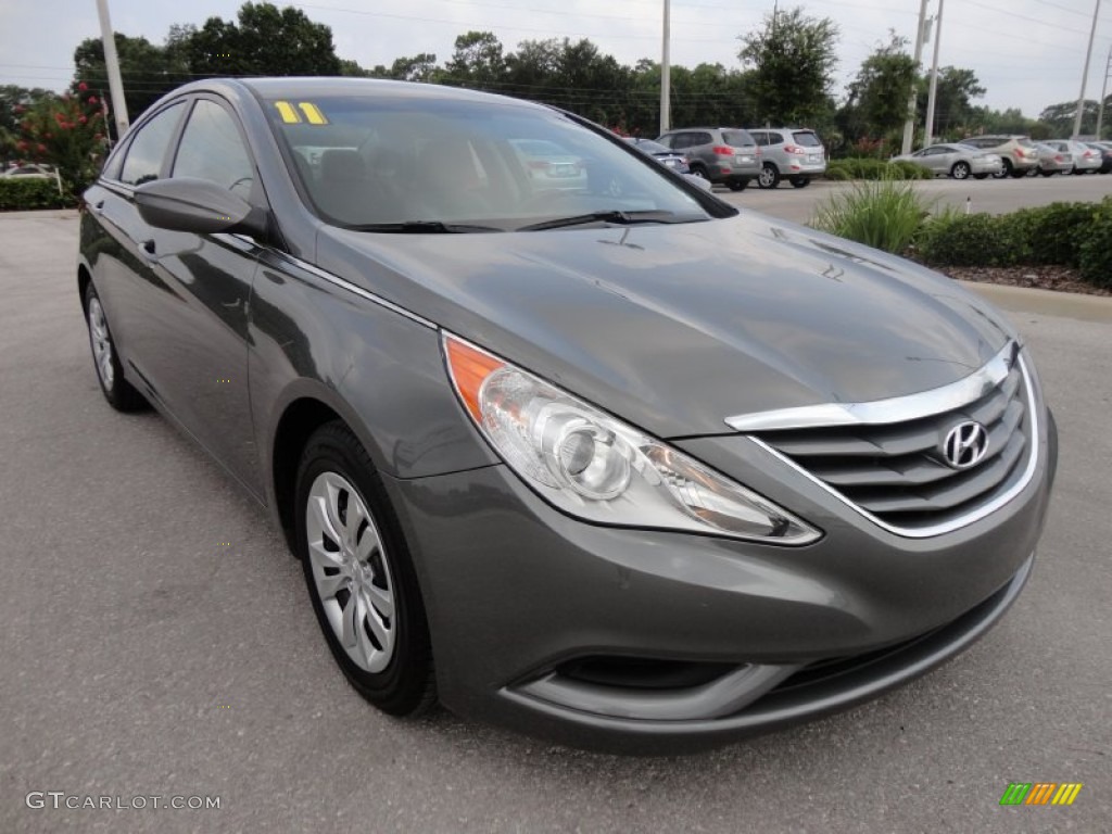 Harbor Gray Metallic 2011 Hyundai Sonata GLS Exterior Photo #50546296