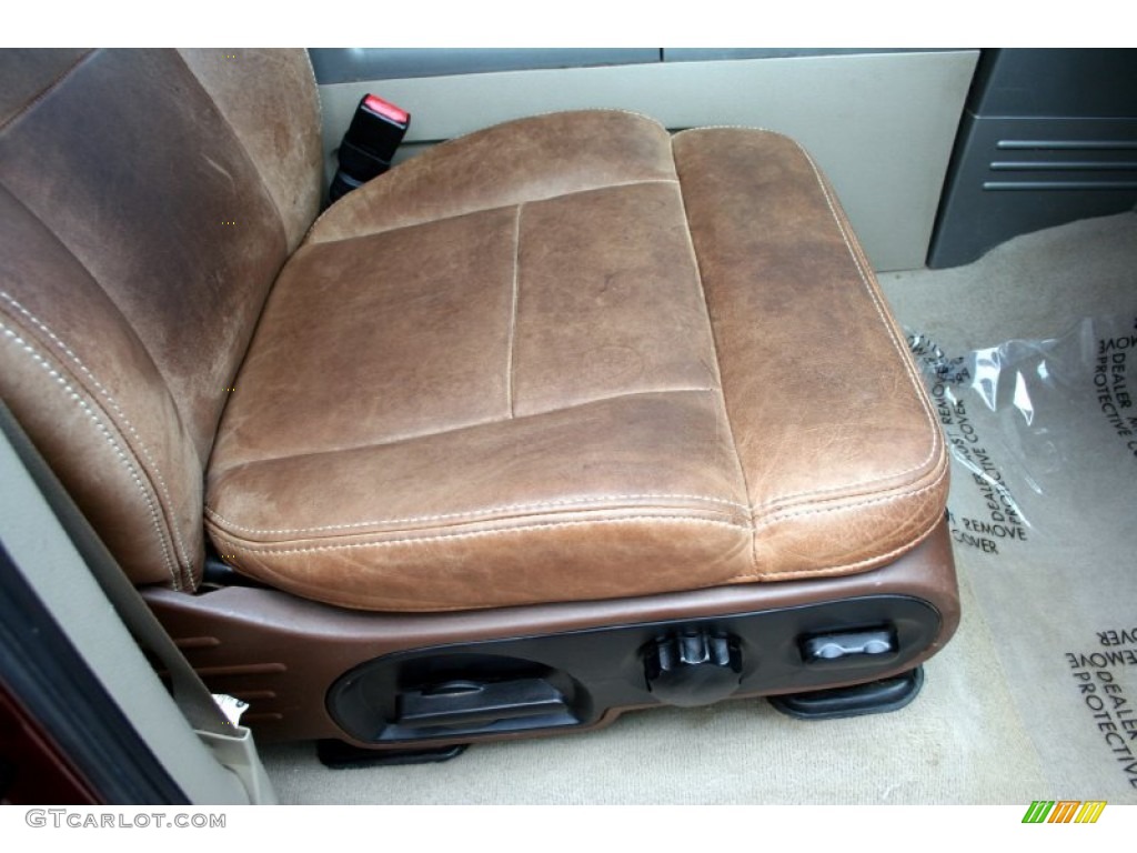 2005 F150 Lariat SuperCrew 4x4 - Dark Copper Metallic / Castano Brown Leather photo #40