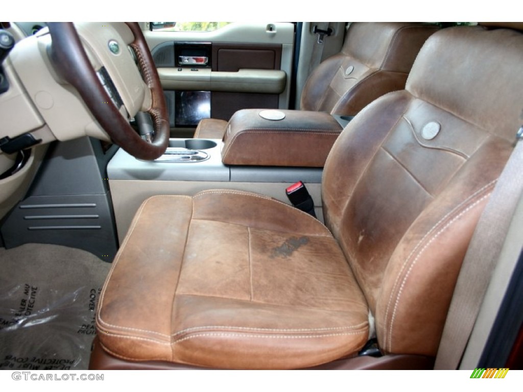 2005 F150 Lariat SuperCrew 4x4 - Dark Copper Metallic / Castano Brown Leather photo #45