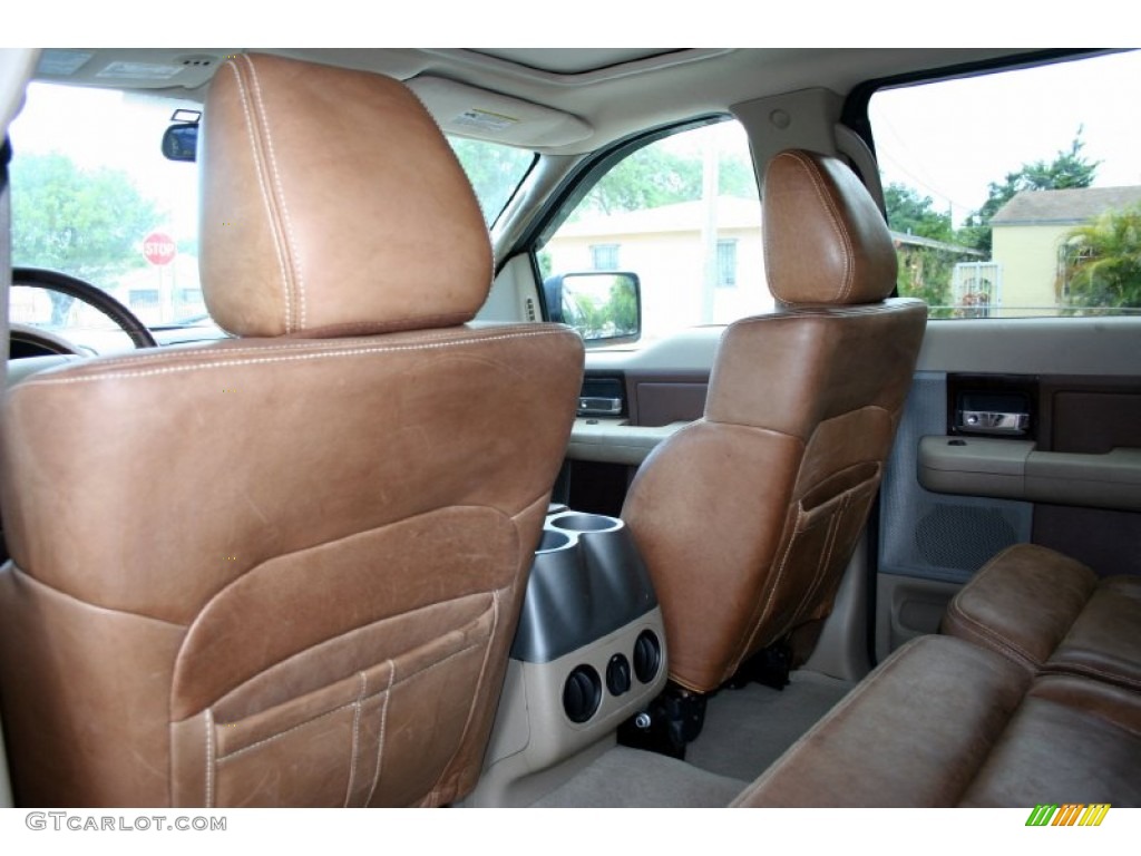 2005 F150 Lariat SuperCrew 4x4 - Dark Copper Metallic / Castano Brown Leather photo #47