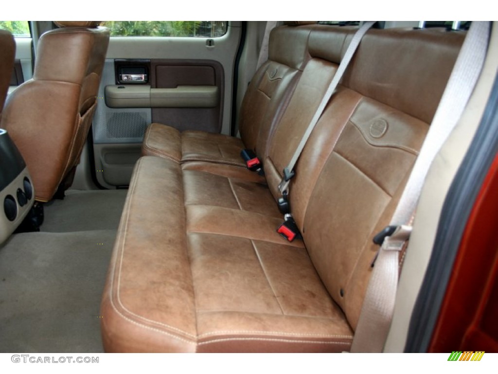 2005 F150 Lariat SuperCrew 4x4 - Dark Copper Metallic / Castano Brown Leather photo #49