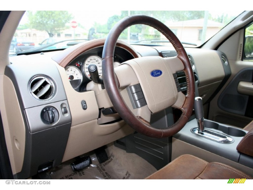 2005 F150 Lariat SuperCrew 4x4 - Dark Copper Metallic / Castano Brown Leather photo #61