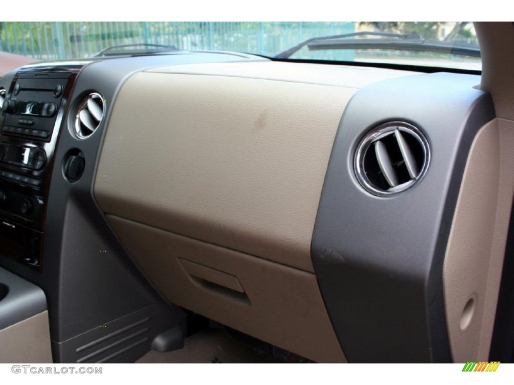 2005 F150 Lariat SuperCrew 4x4 - Dark Copper Metallic / Castano Brown Leather photo #62
