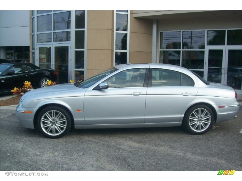 Liquid Silver Metallic 2008 Jaguar S-Type 3.0 Exterior Photo #50546590