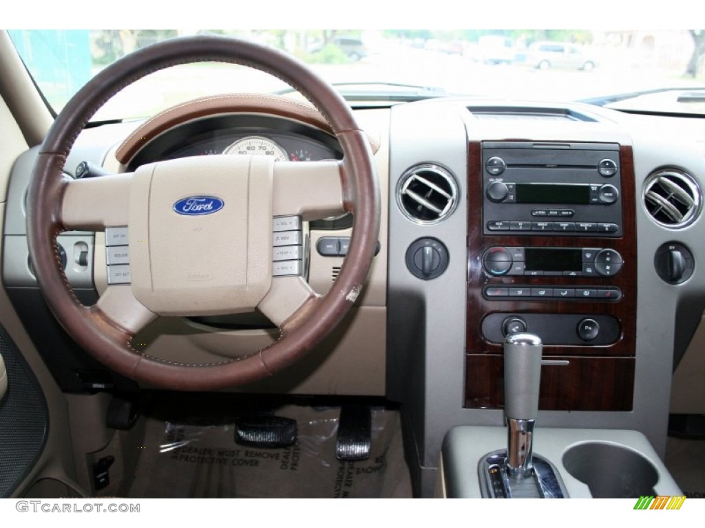 2005 F150 Lariat SuperCrew 4x4 - Dark Copper Metallic / Castano Brown Leather photo #65