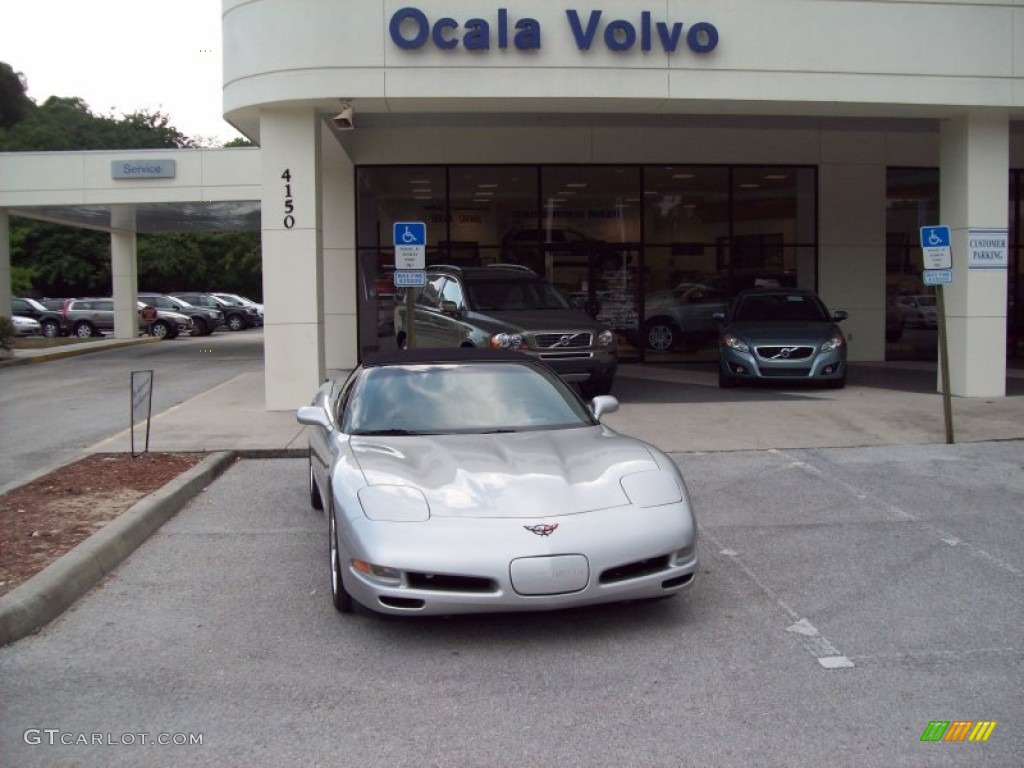 2004 Corvette Convertible - Machine Silver Metallic / Black photo #1