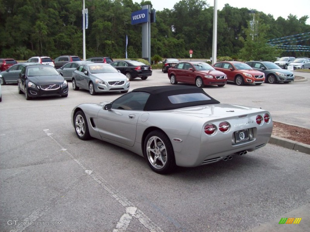 2004 Corvette Convertible - Machine Silver Metallic / Black photo #6