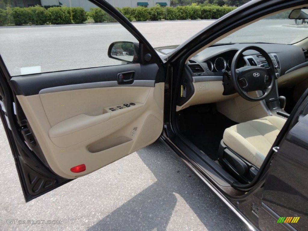 2010 Hyundai Sonata GLS Camel Door Panel Photo #50547298