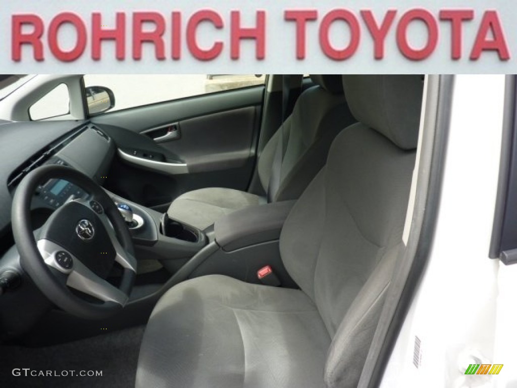 2010 Prius Hybrid II - Blizzard White Pearl / Dark Gray photo #7