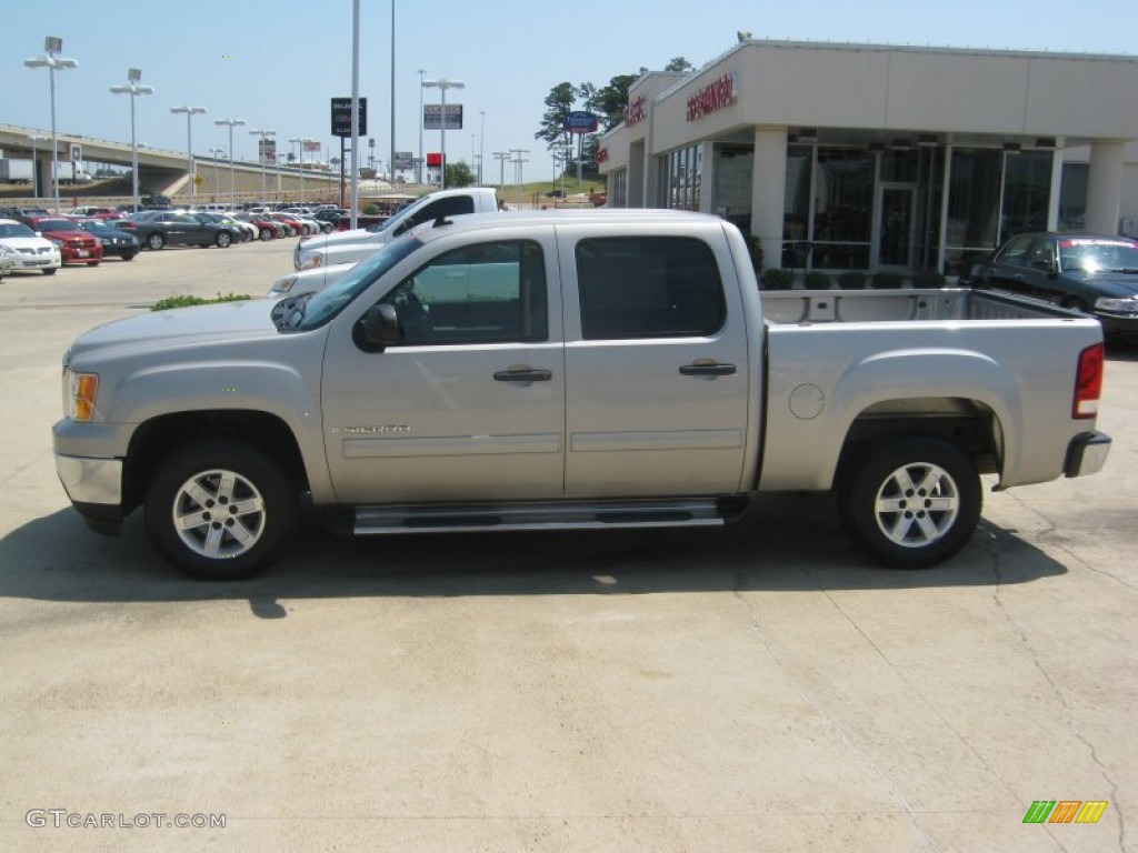 2008 Sierra 1500 SLE Crew Cab - Silver Birch Metallic / Dark Titanium photo #2