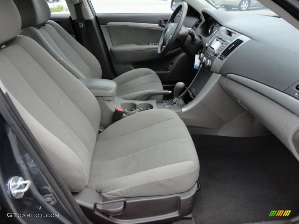 Gray Interior 2010 Hyundai Sonata GLS Photo #50547643