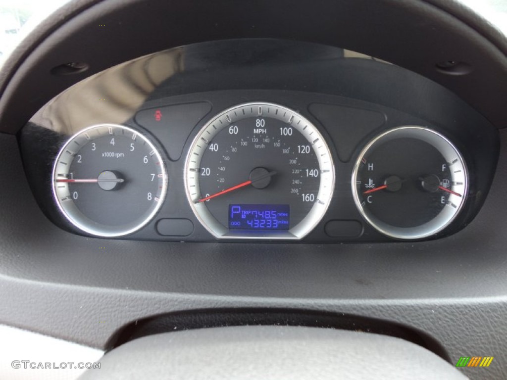 2010 Hyundai Sonata GLS Gauges Photo #50547970