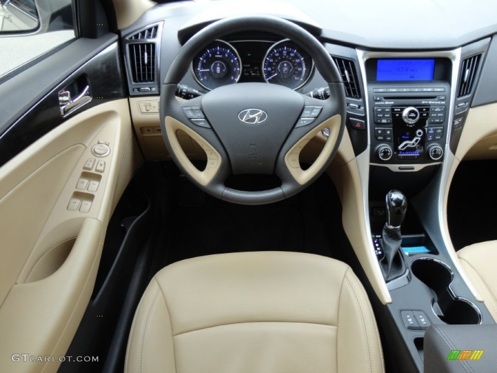 2011 Hyundai Sonata Limited Camel Dashboard Photo #50548201