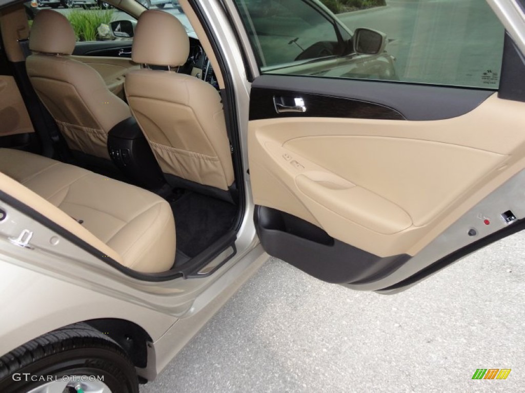 2011 Hyundai Sonata Limited Camel Door Panel Photo #50548216