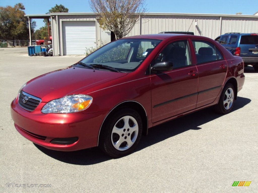2006 Corolla CE - Impulse Red Pearl / Stone photo #1