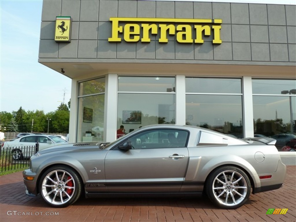 2009 Mustang Shelby GT500 Super Snake Coupe - Vapor Silver Metallic / Black/Black photo #1