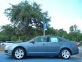 2011 Steel Blue Metallic Ford Fusion SE  photo #2