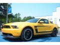 2012 Yellow Blaze Metallic Tri-Coat Ford Mustang Boss 302  photo #1