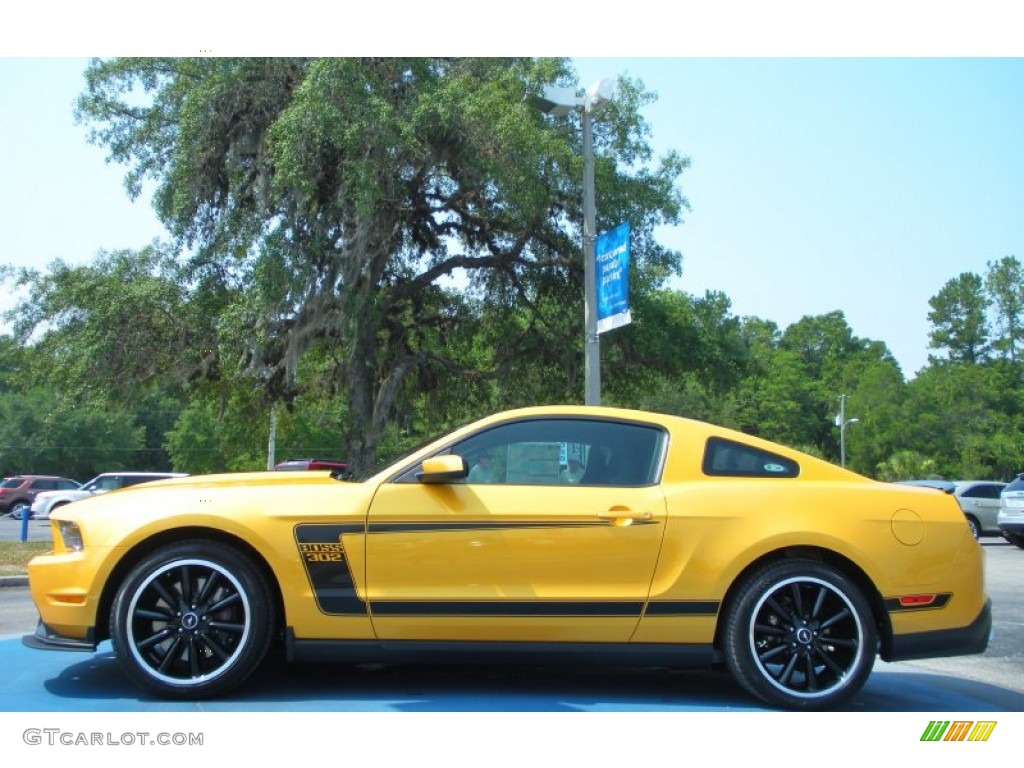 Yellow Blaze Metallic Tri-Coat 2012 Ford Mustang Boss 302 Exterior Photo #50551477