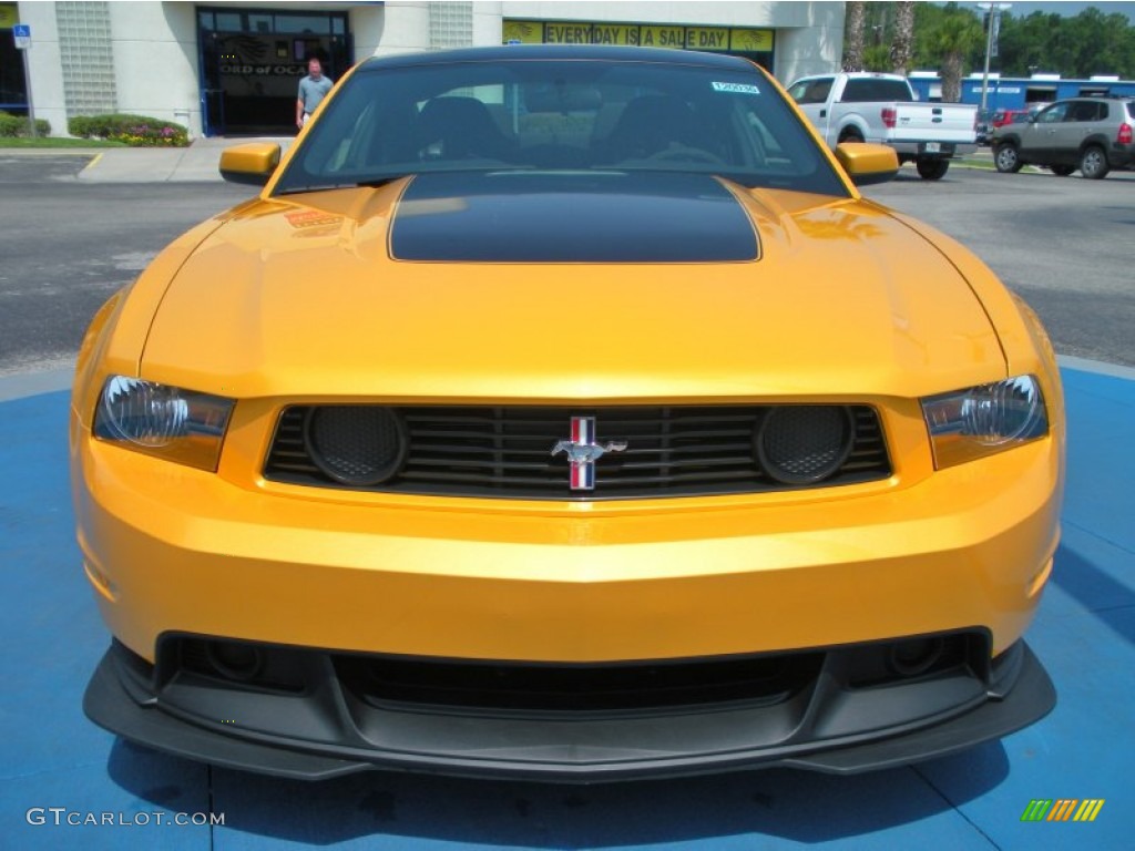 Yellow Blaze Metallic Tri-Coat 2012 Ford Mustang Boss 302 Exterior Photo #50551507