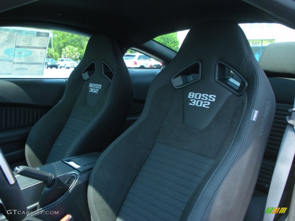 Charcoal Black Recaro Sport Seats Interior 2012 Ford Mustang Boss 302 Photo #50551573