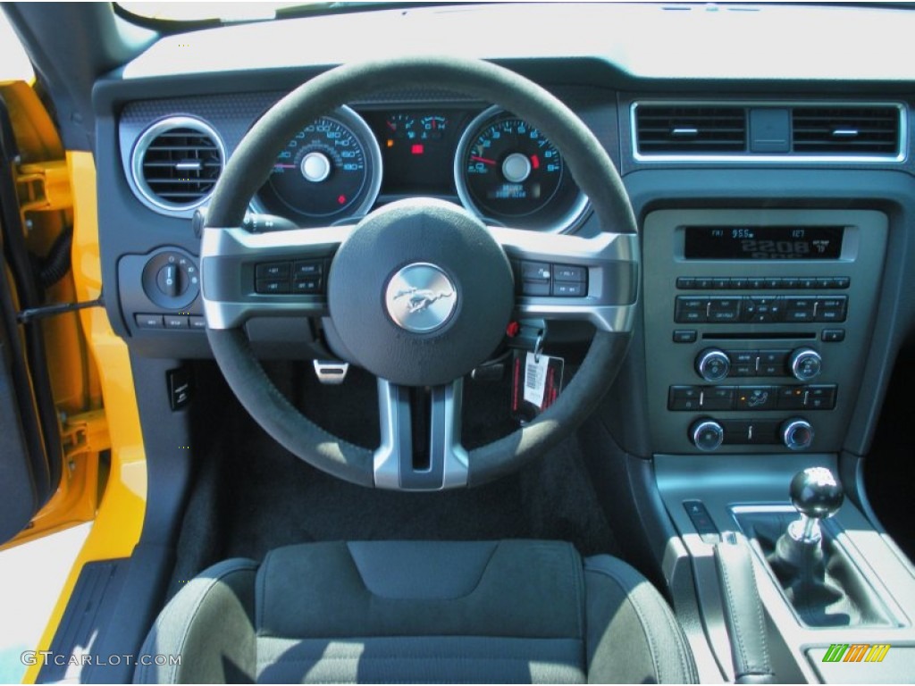2012 Ford Mustang Boss 302 Charcoal Black Recaro Sport Seats Dashboard Photo #50551615