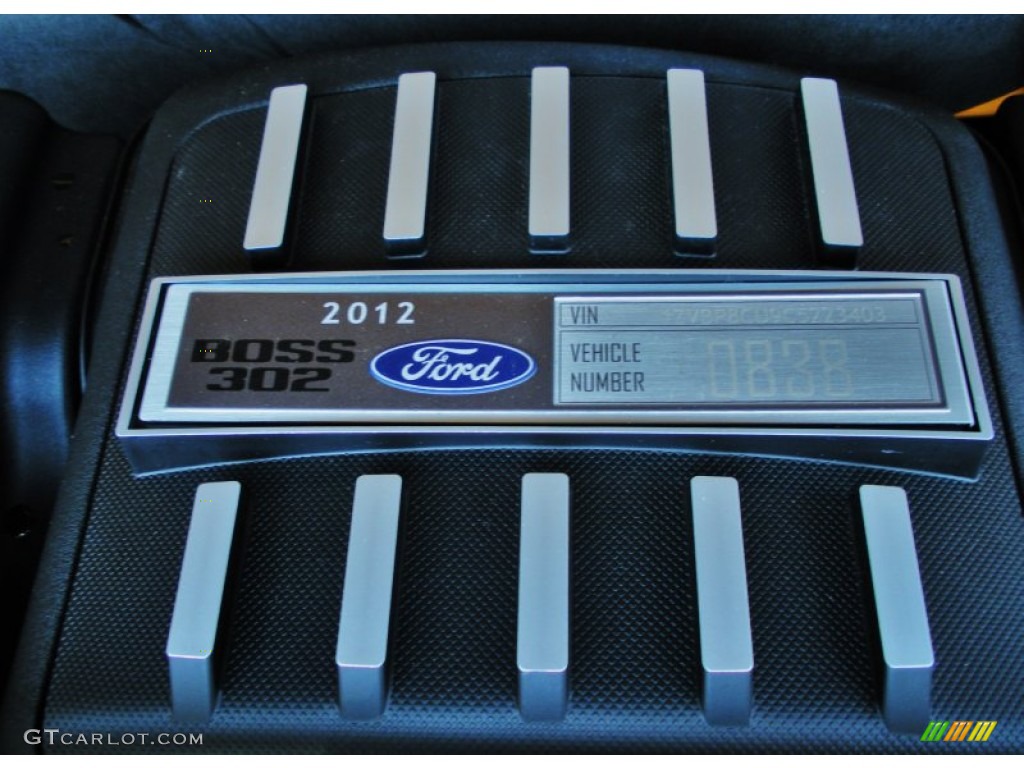 2012 Ford Mustang Boss 302 5.0 Liter Hi-Po DOHC 32-Valve Ti-VCT V8 Engine Photo #50551723