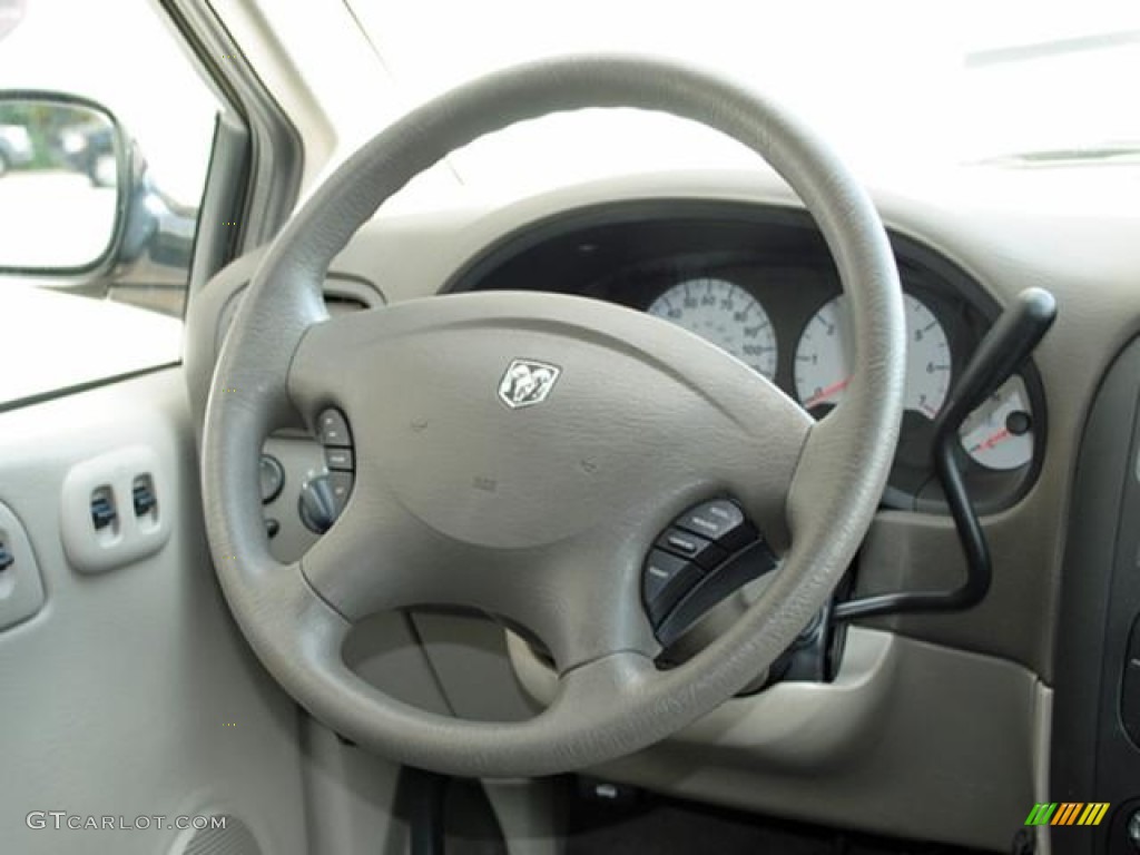 2006 Dodge Grand Caravan SE Dark Khaki/Light Graystone Steering Wheel Photo #50551877