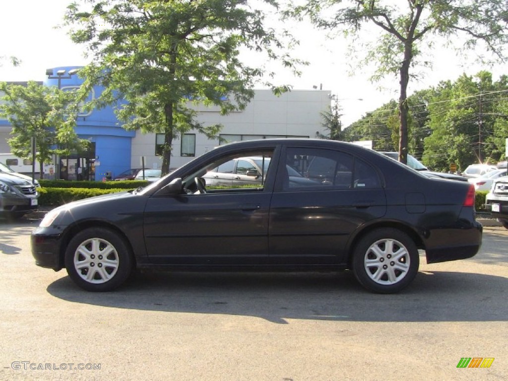 2003 Civic EX Sedan - Nighthawk Black Pearl / Gray photo #1