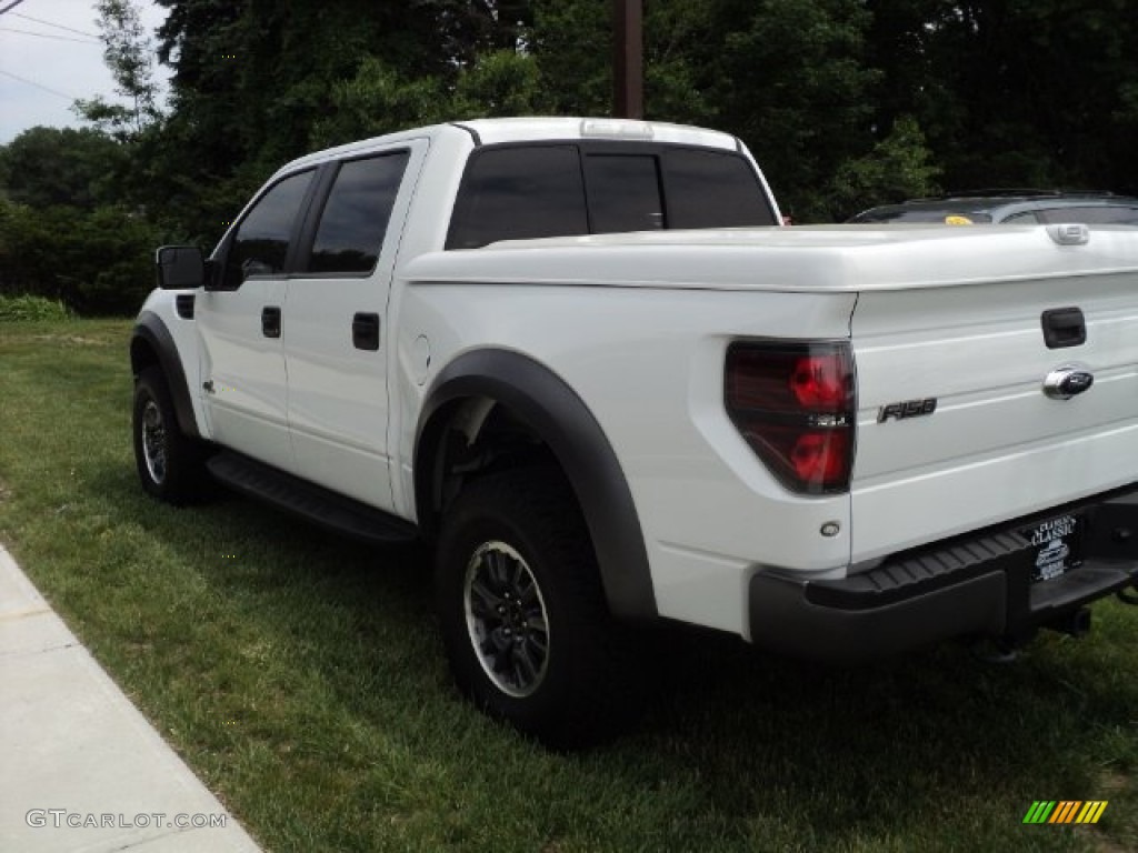 2011 F150 SVT Raptor SuperCrew 4x4 - Oxford White / Raptor Black photo #6