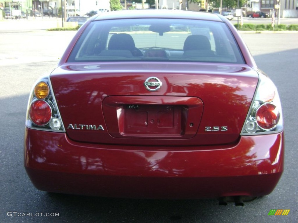 2003 Altima 2.5 S - Sonoma Sunset Red / Charcoal photo #20