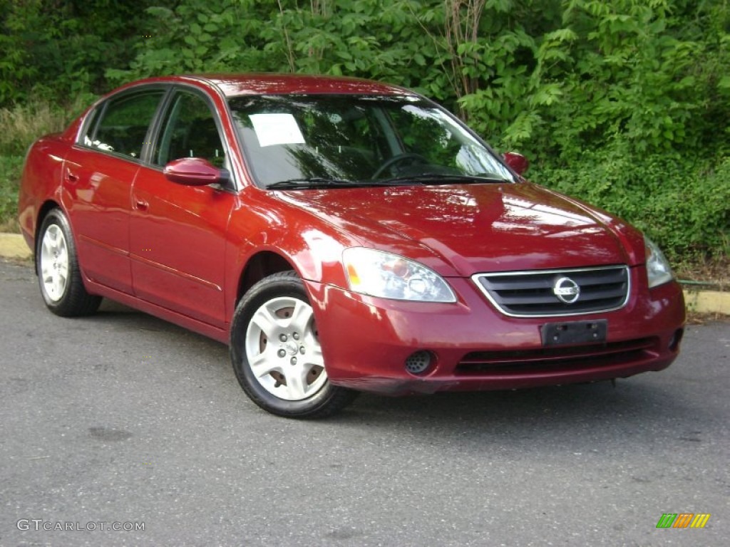 2003 Altima 2.5 S - Sonoma Sunset Red / Charcoal photo #21