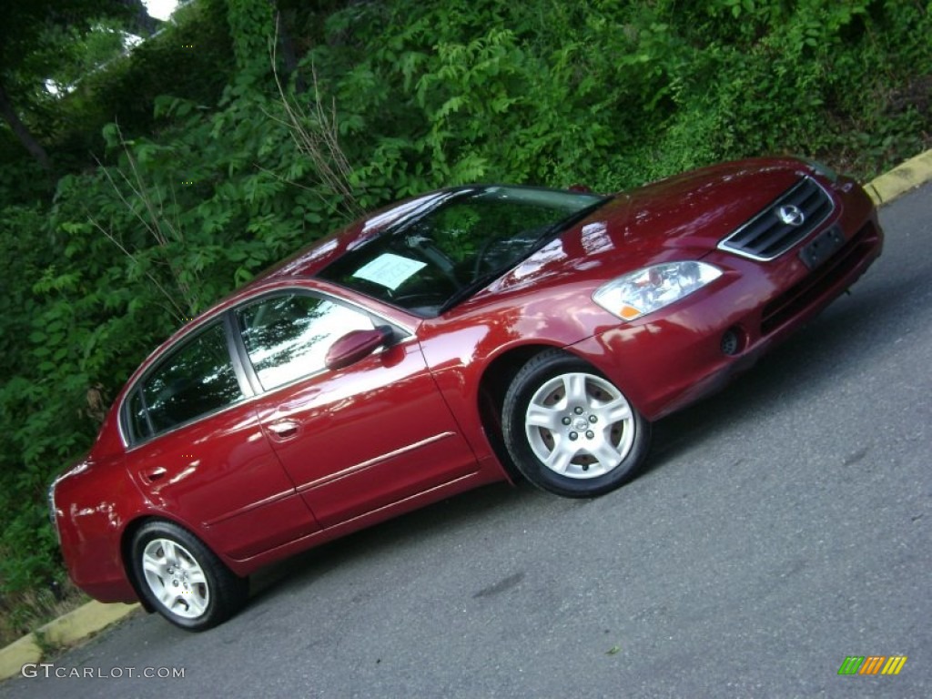 2003 Altima 2.5 S - Sonoma Sunset Red / Charcoal photo #23