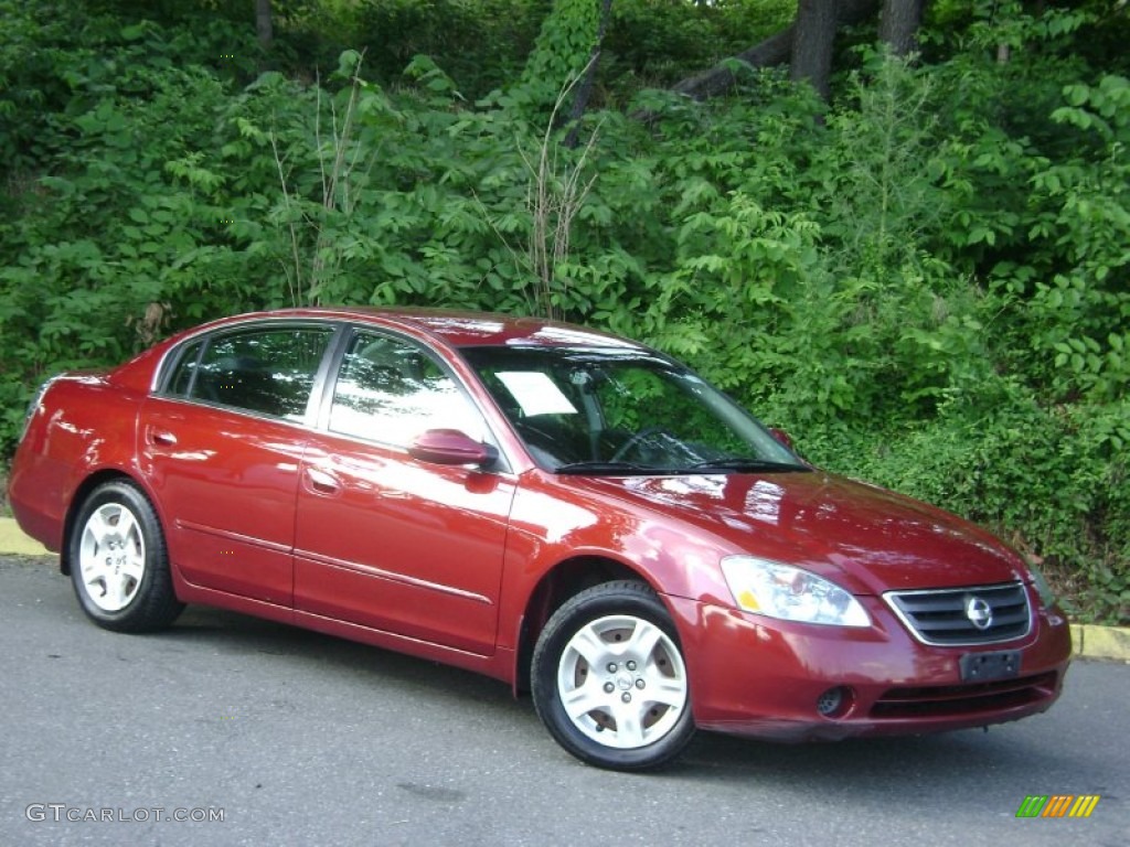 2003 Altima 2.5 S - Sonoma Sunset Red / Charcoal photo #24
