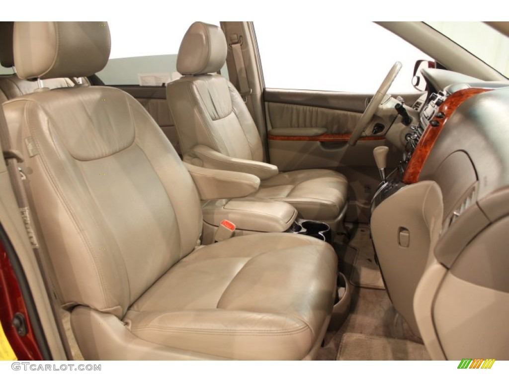 Taupe Interior 2009 Toyota Sienna XLE Photo #50554177