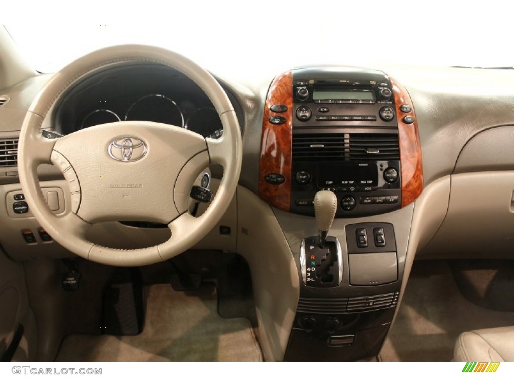 2009 Toyota Sienna XLE Taupe Dashboard Photo #50554227