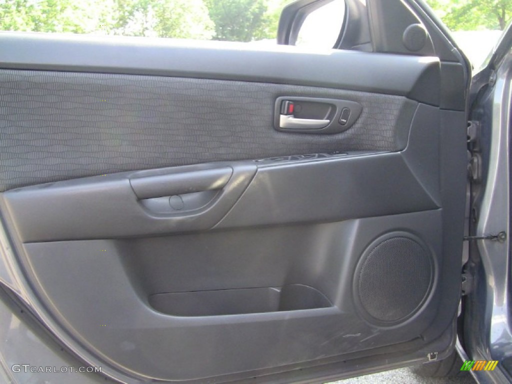 2007 MAZDA3 i Touring Sedan - Galaxy Gray Mica / Black photo #10