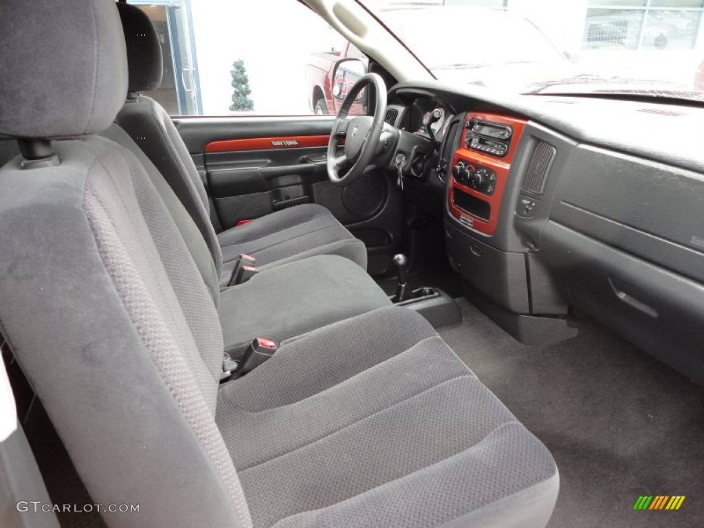 2005 Ram 1500 SLT Daytona Regular Cab 4x4 - Go ManGo! / Dark Slate Gray photo #15